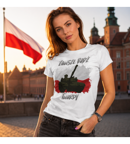 KOSZULKA DAMSKA PATRIOTYCZNI TWARDY